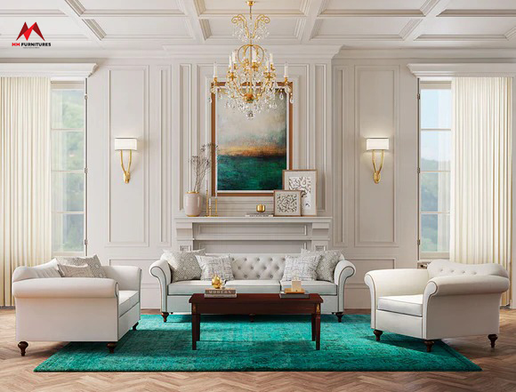 Classic White Chesterfield